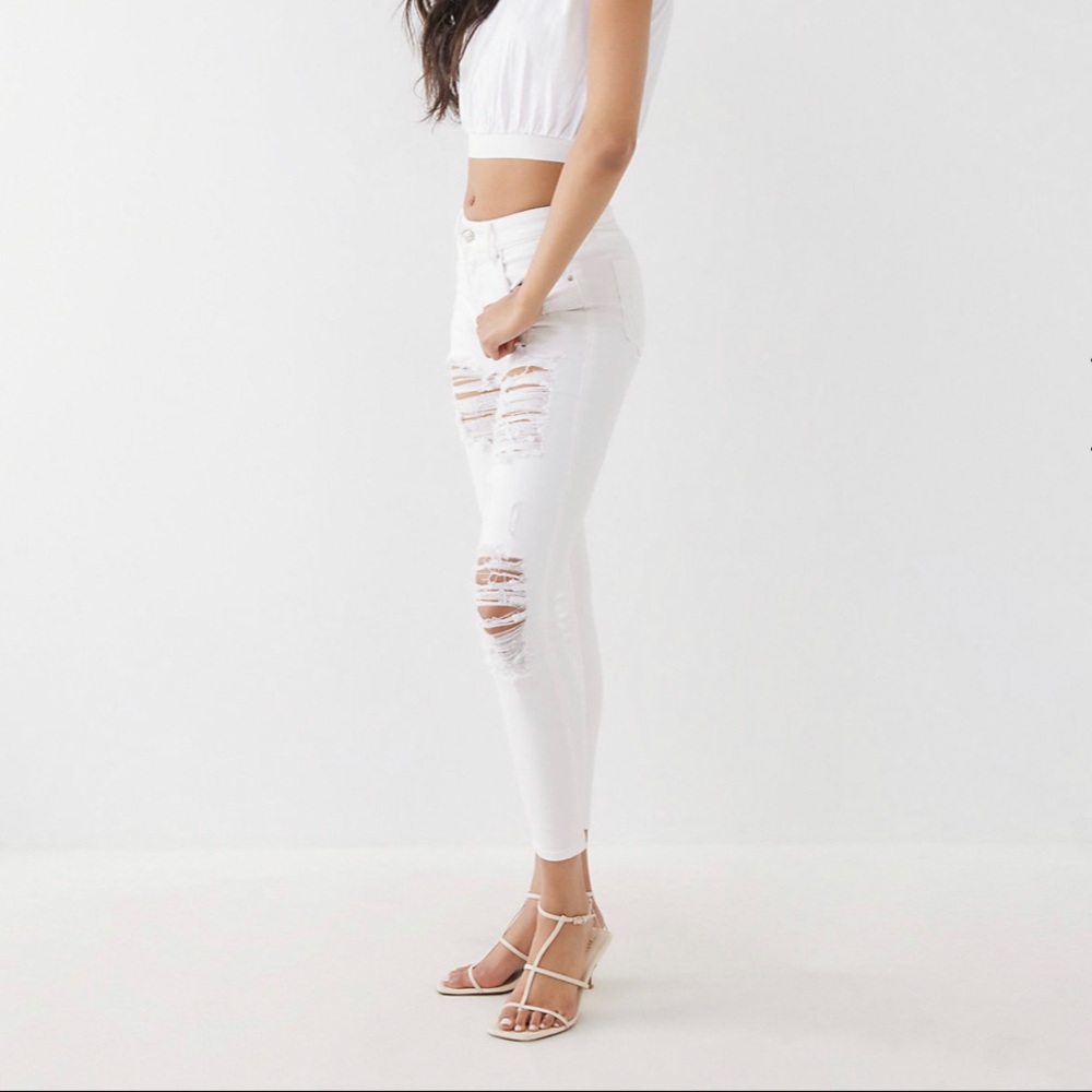 White Ripped Jeans